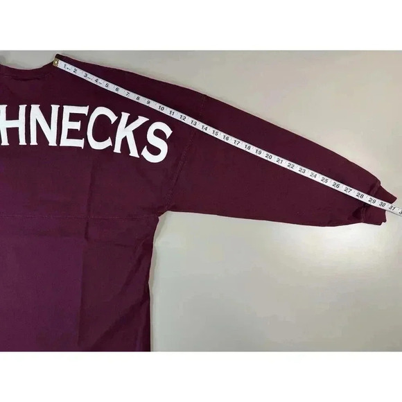 Spirit Jersey Roughnecks V Neck Shirt Size M Texas Southern Red Oversized Preppy - Picture 5 of 10